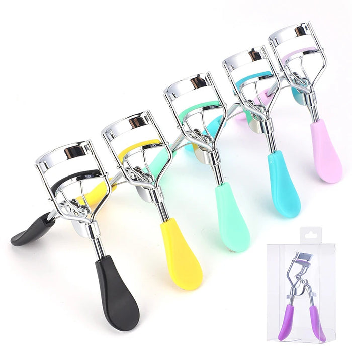 Colourful curly eyelash curler, false eyelash aid, portable beauty tool for women's makeup