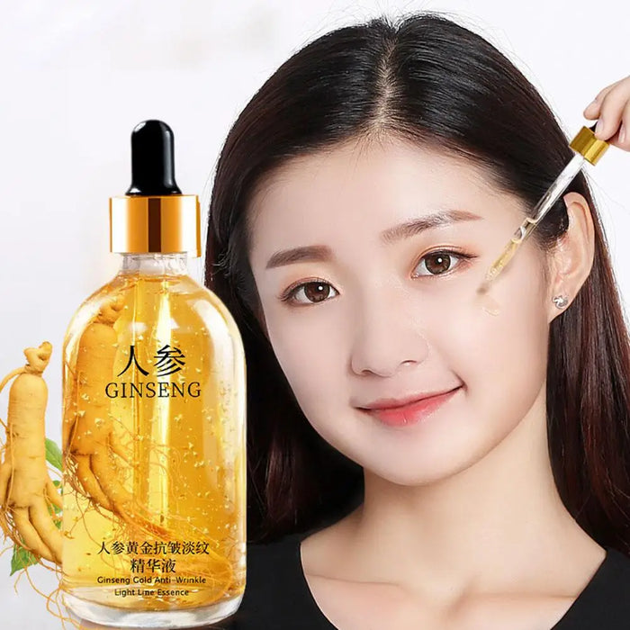 Gold Ginseng Face Essence Polypeptide Anti-wrinkle Lightning Moisturizing Facial Serum with Niacinamide Skin Care