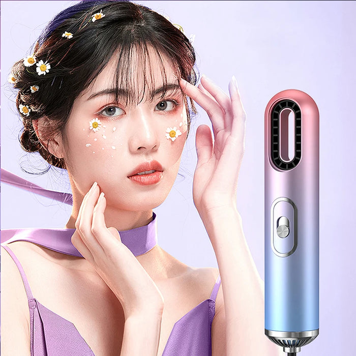 Professional Airflow Style Hair Dryer, Electric Brush, Comb Style Hair Dryer With Nozzle, Mini Portable Straight Hair Brush