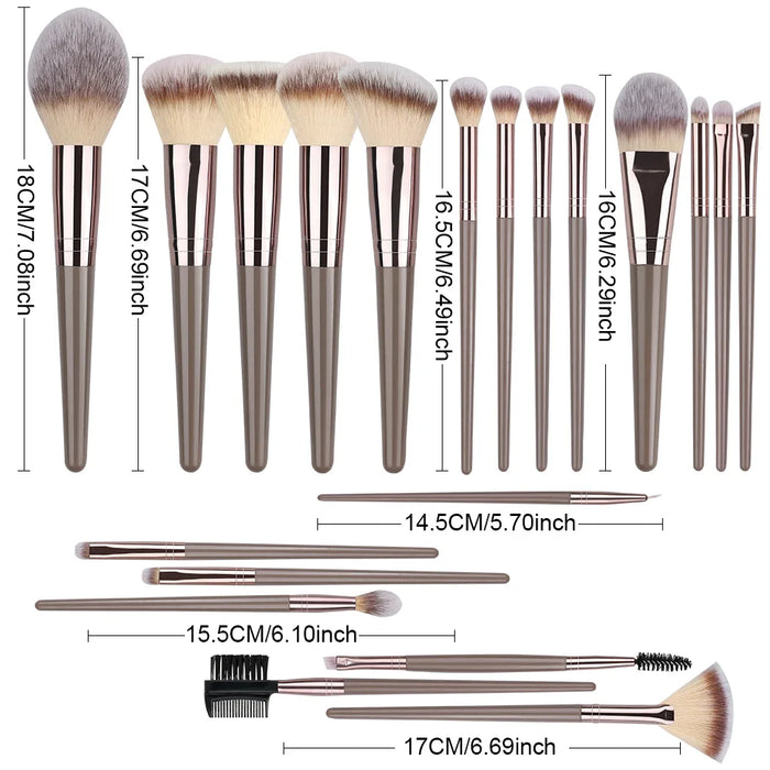 1-20pcs Makeup Brushes Set Face Professional Cosmetics Brush Soft Concealer Brush Eyeshadow Eyebrow Eyeliner Makeup Beauty Tools