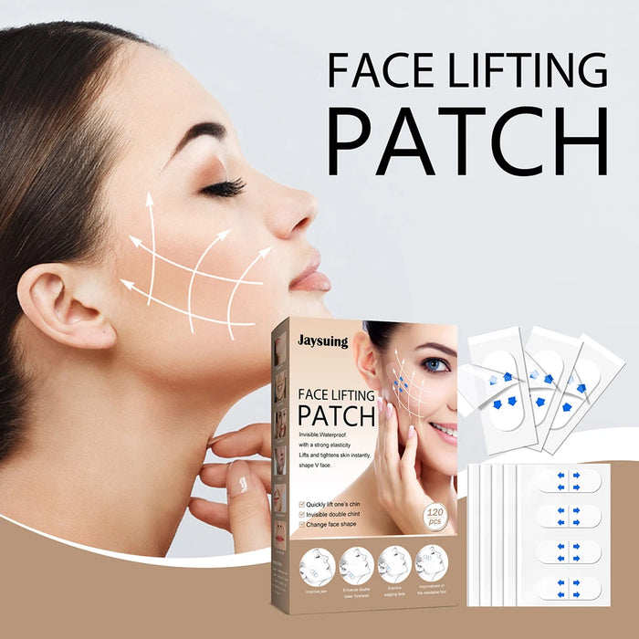 120pcs Invisible Face Stickers Transparent Thin Face Patche Lift Tools V-Shape Face Wrinkle Sagging Skin Tape Facelifting Patch