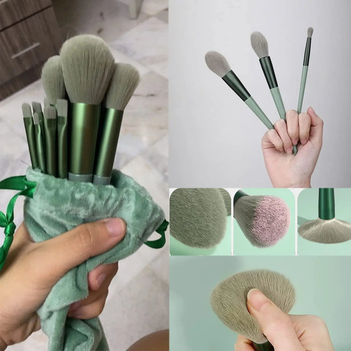 Makeup Brush 13pcs Brushes Set Cosmetic Makeup Sponge Makeup Brush Cleaning Box Beauty Tool Eyeshadow Blush Professional Brushes