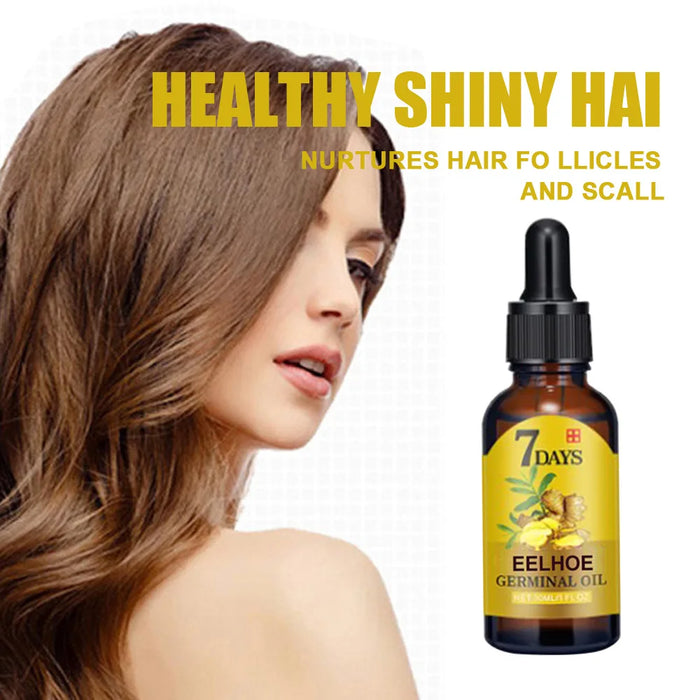 Ginger Fast Hair Growth Oil Anti Hair Loss Treatment for Man Women Serum Scalp Baldhead Repair Nourish Root Fast Growing Product