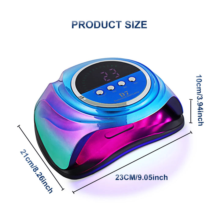 2023 NEW Nail Lamp 208W UV LED Nail Dryer for Curing Gels Polish With Smart Sensor Manicure Nail Art Salon Equipment Brand