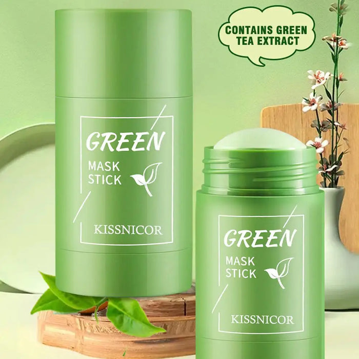 Green Tea Mask Face Clean Green Tea Cleansing Deep Moisturizing Shrink Pores Blackhead Acne Facial Korean Skin Care