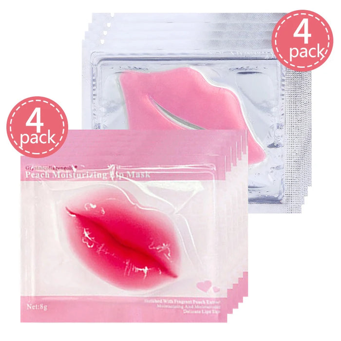 5/6/8 Pack Crystal Collagen Lip Mask Hydrating Moisturizing Essence Gel Patch Lip Masks Lip Care Enhancer Pads Patches