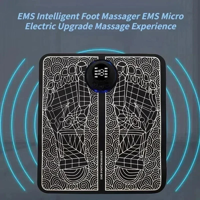 Electric EMS Foot Massager Pad Electrical Muscle Stimulation Foot Massager USB Charging Portable