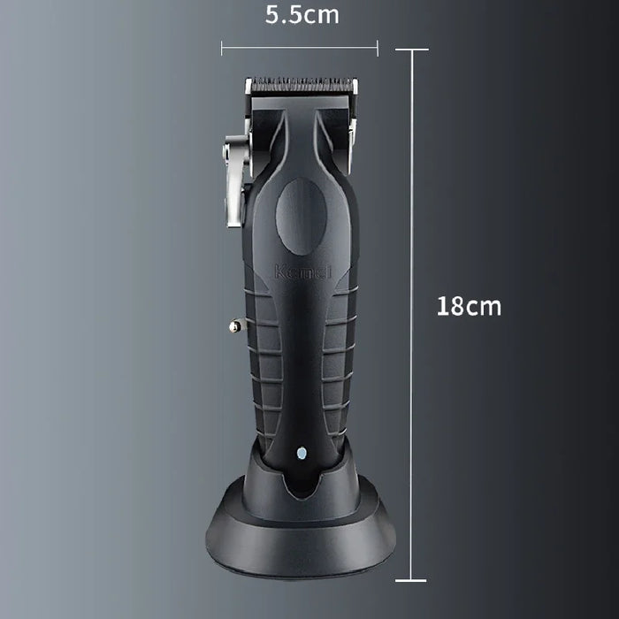 Kemei Barber Hair Cut Machine Cordless Hair Trimmer Professional Rechargeable Electric Hair Clippers With Charging Base