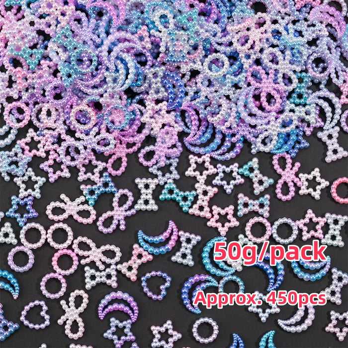 500-600pcs Bow Flower Nail Art Resin Decorations Mix Shapes Nail Charms Press on Manicure Supplies Jewelry Kawaii Accessories *&