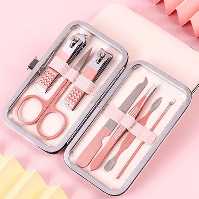 Professional Nail Cutter Tools With Travel Case Kit Kit Nail Tools Manicure Set Pedicure Sets Nail Clipper Stainless Steel