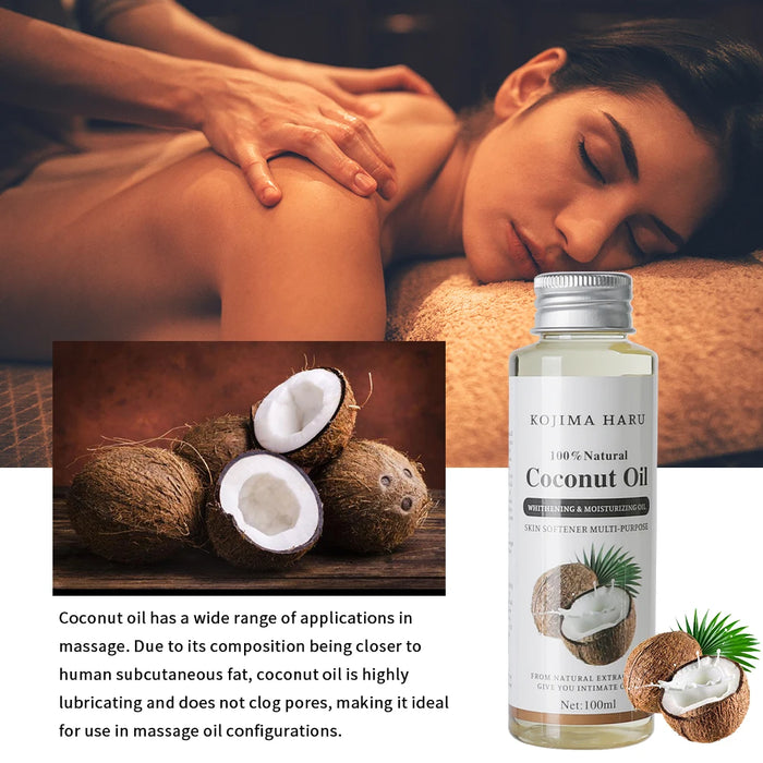 High Quality Coconut Oil Essential Oil,Made with Completely Natural Formula, Directly Applicable to Skin, with Health Benefits.