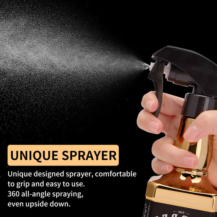 500ML Plating Hairdressing Spray Bottle Atomizer Container Barber Accessories Hair Tools Water Sprayer Hairdresser Spray Bottle