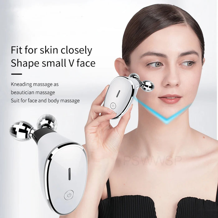 EMS Facial Device Skin Tightening Machine Face Massager Roller for Face Lift Wrinkle Removal Anti Aging Skin Rejuvenation