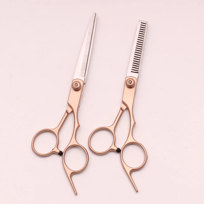 Hair Cutting Scissors 6" Japan Stainless Hairdressing Scissors Thinning Shears Hair Scissors Set Haircut Shears for Beauty Z1005