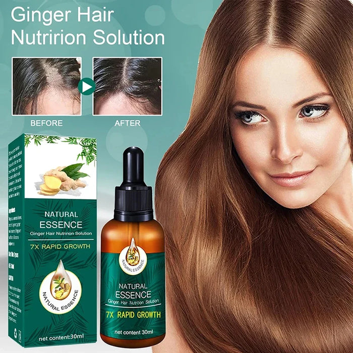 Hair Fast Growth Hair Care Essential Oil Natural Ginger Hair Regrowth Products Serum Hair Care Anti Hair Loss Series 2024