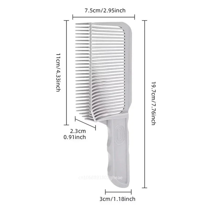 Barber Fade Combs Hair Cutting Tool For Gradient Hairstyle Comb Flat Top Hair Cutting Comb For Men Heat Resistant Fade Brush빗