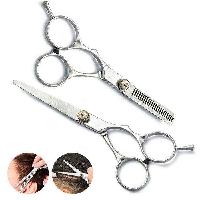 Hair Cutting Scissors Flat Tooth Shear Professional Hairdressing Scissors Cutting Thinning Scissor Barber Shear Accessories Tool