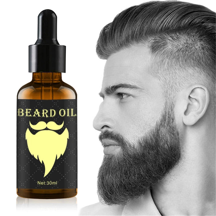 100%Natural Accelerate Facial Hair Grow Beard Essential Oil Hair and Beard Growth Oil Men Beard Grooming Products Skin Care