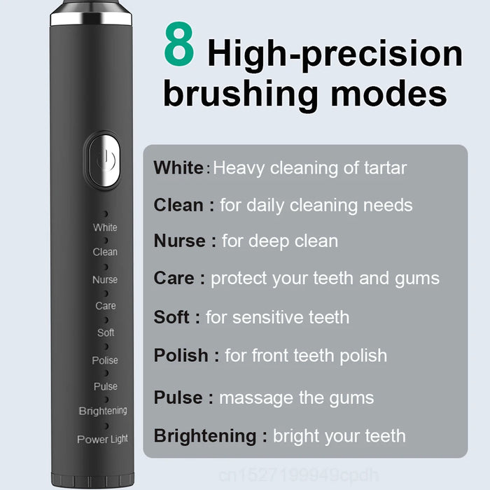 Electric Toothbrush Sonic Vibration Tooth Brushes For Teeth Whitening Oral Care Cleaner USB Rechargeable Toothbrush for Adult