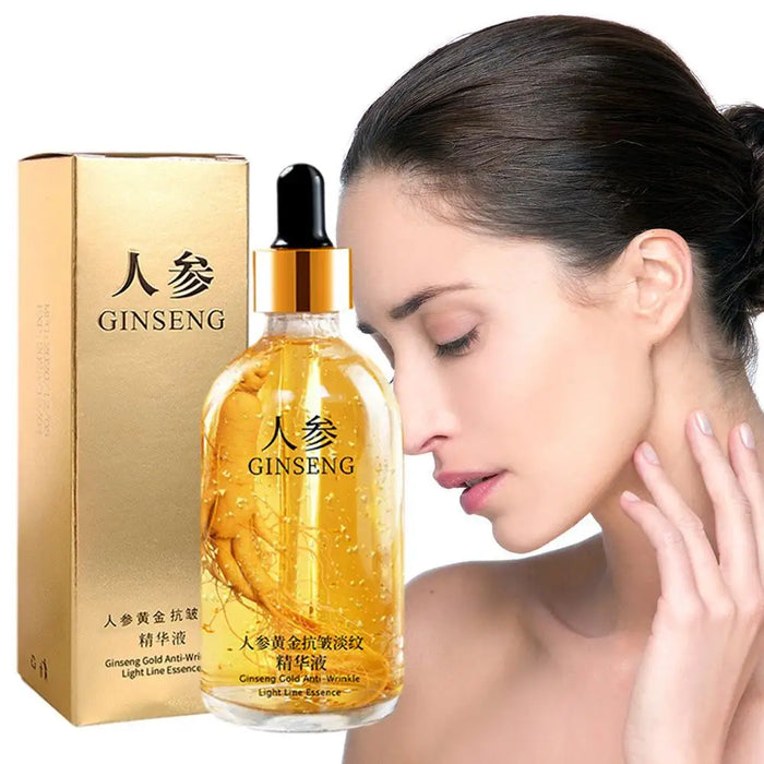 Gold Ginseng Face Essence Polypeptide Anti-wrinkle Lightning Moisturizing Facial Serum with Niacinamide Skin Care