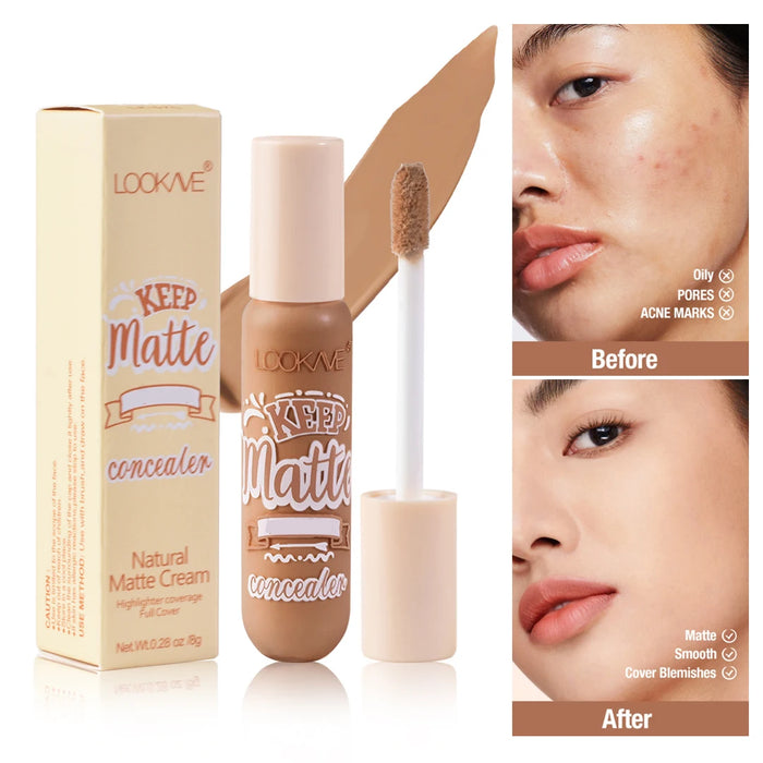 Liquid Concealer Stick Foundation Cream 6 Color Moisturizing Full Coverage Acne Dark Circle Natural Matte Concealer Cream Makeup