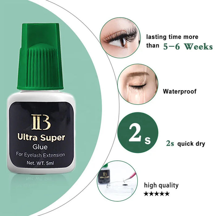 20 Bottles IBeauty Ultra Super For Eyelash Extension Glue Green Cap Waterproof Lash Adhesive Makeup Tool Fastest Eyes Open Korea