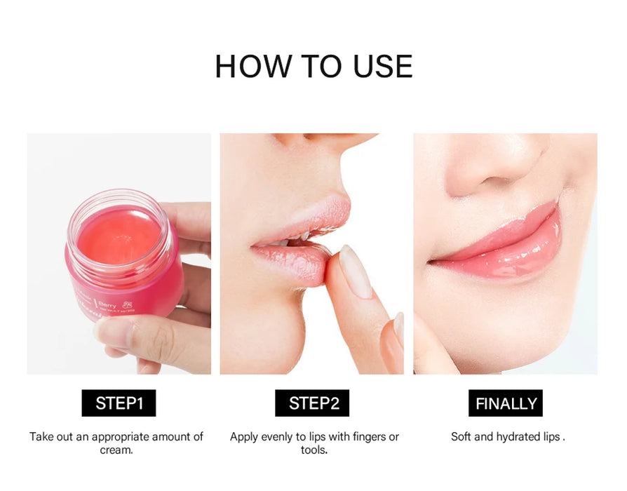 20g Moisturizing Lip Mask Night Sleeping Lips Care Maintenance Fades Lip Lines Relieves Lipitis Lip Care Products