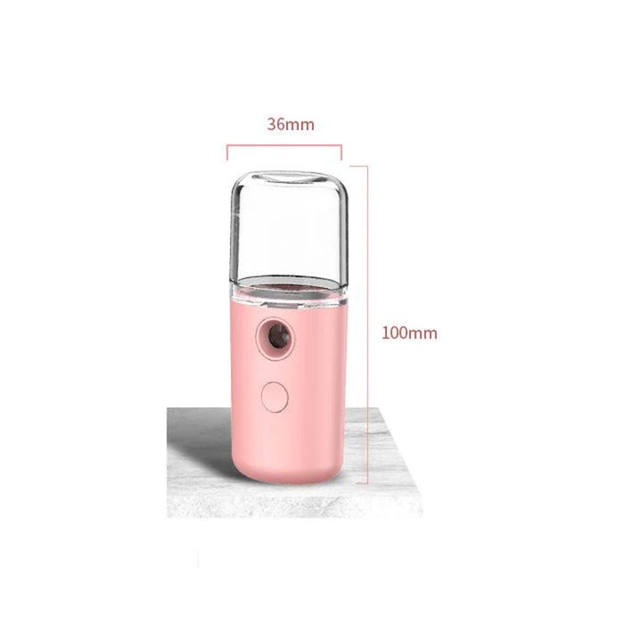 Mini Portable Humidifier Facial Steamer Device Beauty Spray Hydrating Apparatus Cold Spray Apparatus Rechargeable Nano Spray