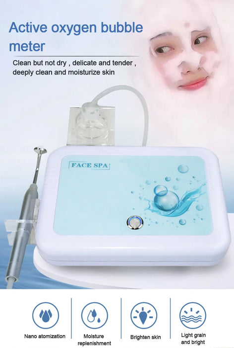 Magic Oxygen Bubble Machine Deep Clean Tender White Skin Cleansing Mites Beauty Facial Rejuvenation Japan Management Device