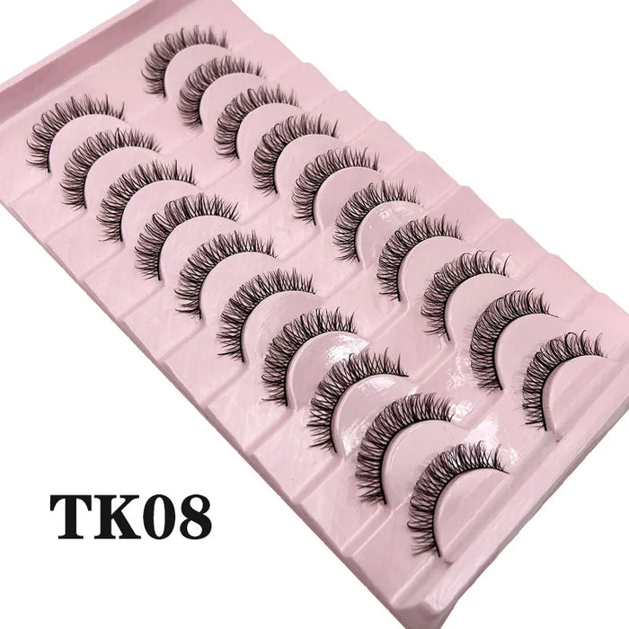 Russian Strip Lashes Makeup Lashes 25mm 3D Mink Volume Fluffy Natural False Eyelashes Thick Dramatic Mink Eyelashes Wholesale