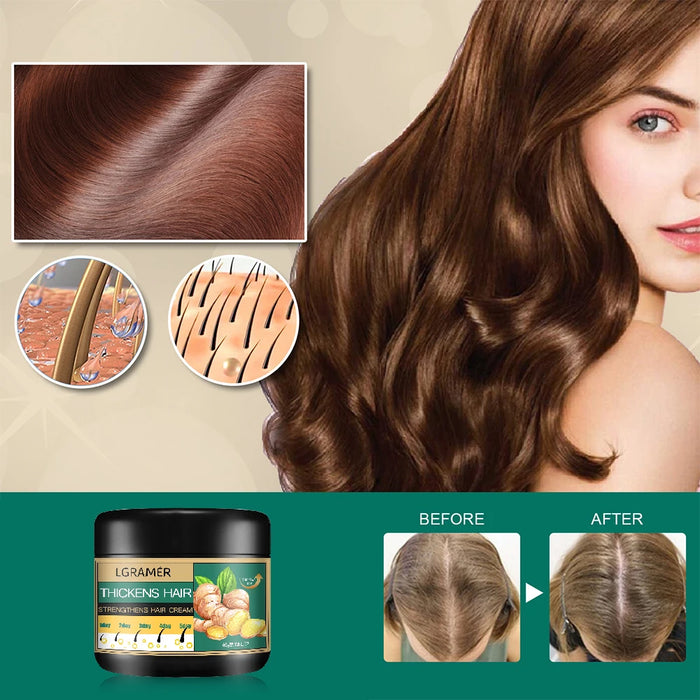 Hair Growth Products Ginger Regrowth Repair Cream Prevent Hair Loss Baldness Treatment Dense Hairs Beauty Hair Care Men Women