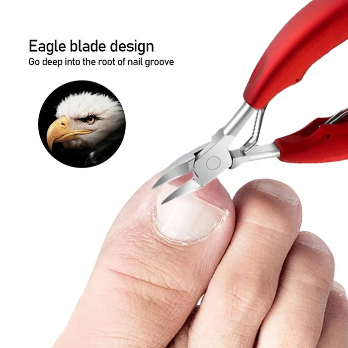 Professional Toe Nail Clippers Cutter ingrown toenail tool Thick Nail Dead Skin Dirt Remover Super Sharp Curved Blade Nail Tools