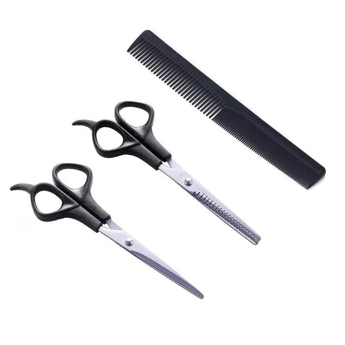 3PCS Hairdressing Scissors 6 Inch Scissors Kit Tool for Cutting Thinning Hair Comb Barber Accessories Salon Hairdressing Shears