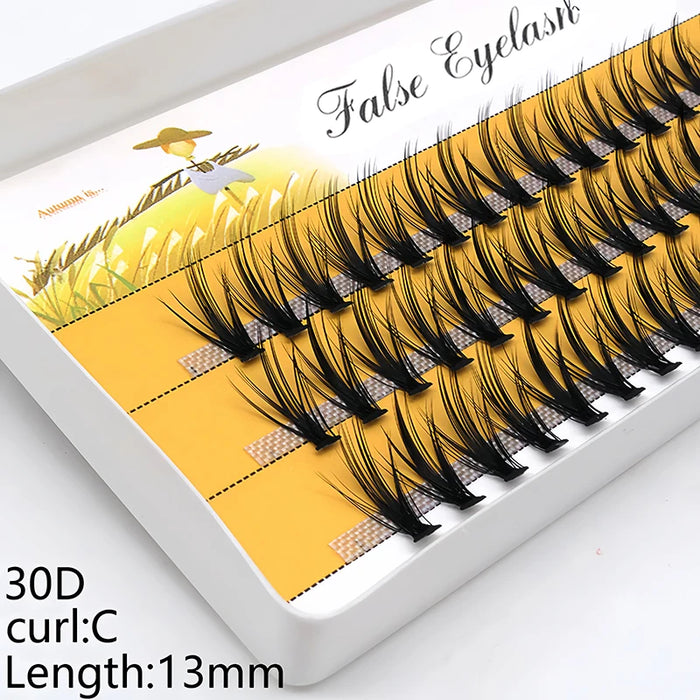 20D/30D Individual Eyelash Cluster 60 bundles/box eyelash extensions Natural Mink Eyelashes Makeup tools Lashes wholesale