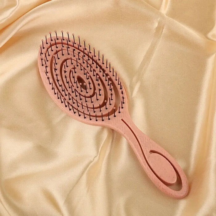 Elastic Massage Comb Tangled Hair Comb Detangling Hair Brush Hollow Out Wet Curly Hair Brushes Barber Comb Salon Styling Tools