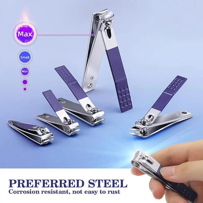 30 PCs Manicure Cutters Nail Clipper Set Household Stainless Steel Manicure Kit Nail Clippers Pedicure Nail Scissors Tool