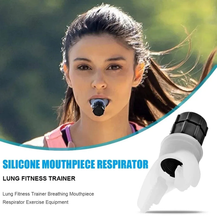 Breathing Exercise For Lungs Portable Breath Fitness Exerciser Device Endurance Workout With Adjustable Resistances To