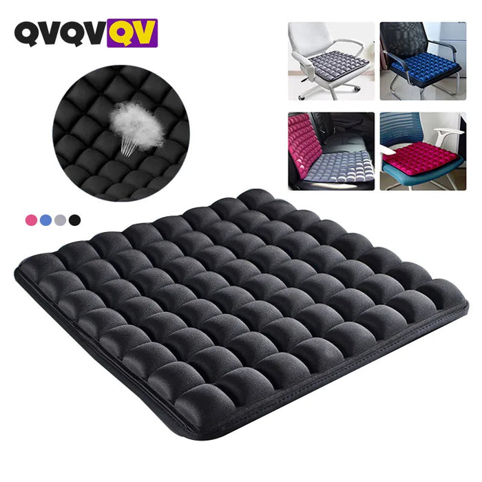 Office Chair Cushion 3D Air Inflatable Orthopedic Seat Cushion Back for Relieving Sciatica Tailbone Pain Pad Car Back Cushion