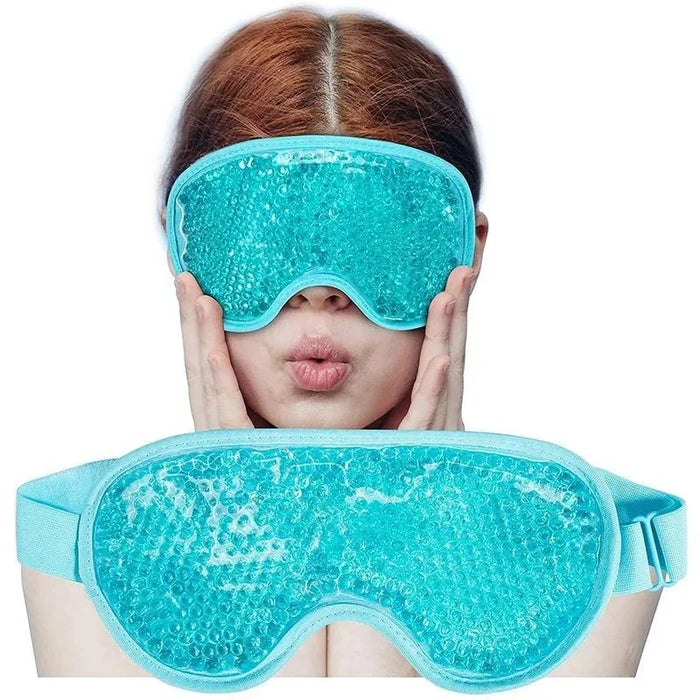 New Gel Eye Mask Reusable Beads for Hot Cold Therapy Soothing Relaxing Beauty Gel Eye Mask Sleeping Ice Goggles Sleeping Mask