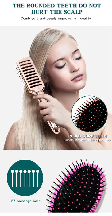 New Hair Scalp Massage Comb Airbag Hairbrush Nylon Women Wet Curly Detangle Hair Brush for Salon Hairdressing Styling Tools