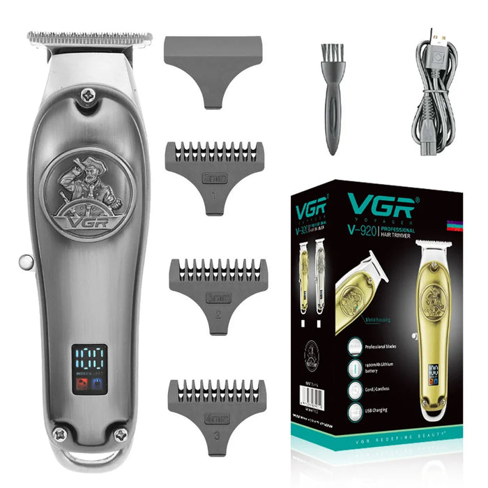 VGR Hair Clipper Cordless Hair Cutting Machine Electric Hair Trimmer Barber Professional Clippers Metal Trimmer for Men V-920