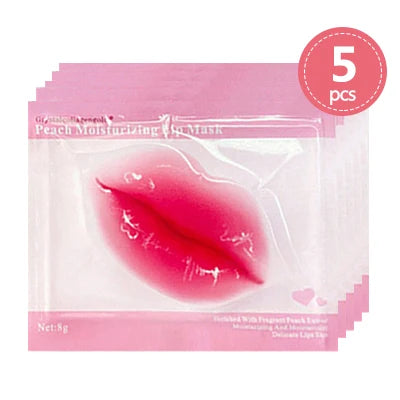 5/6/8 Pack Crystal Collagen Lip Mask Hydrating Moisturizing Essence Gel Patch Lip Masks Lip Care Enhancer Pads Patches