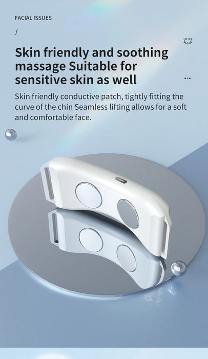 EMS V-Face Double Chin Reducer Face Massager Face Shape Facial Lifting Slimming Microcurrent Beauty Device Skin Tightening