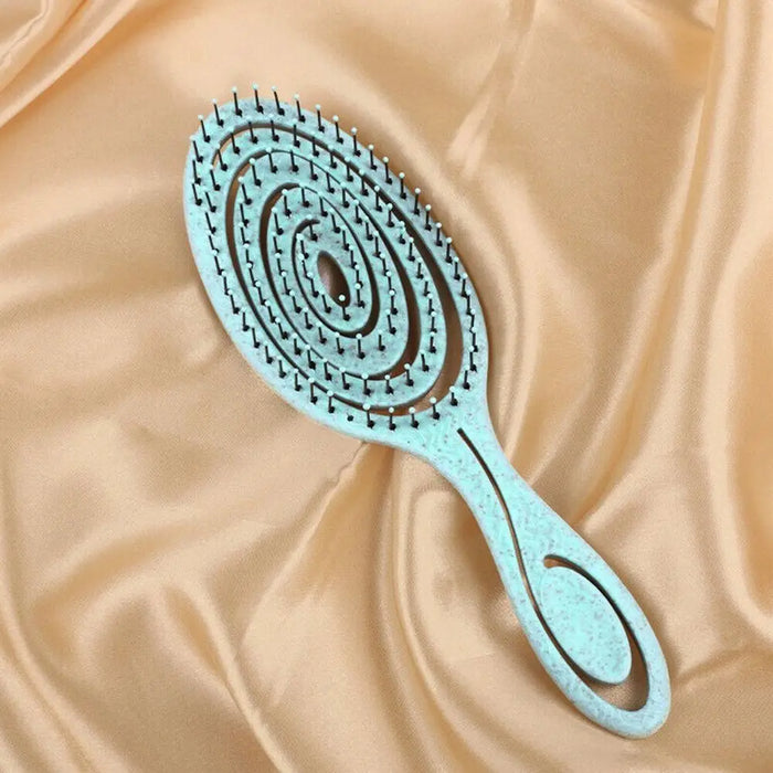 Elastic Massage Comb Tangled Hair Comb Detangling Hair Brush Hollow Out Wet Curly Hair Brushes Barber Comb Salon Styling Tools