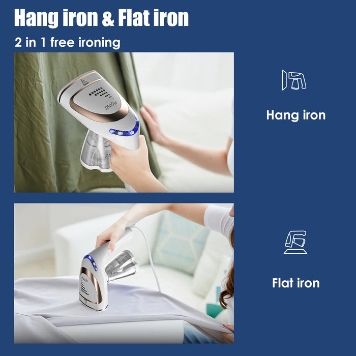 Steam Iron Garment Steamer Handheld Steamer 1600W Travel Vertical Mini Portable High Quality Home Travelling For Clothes Ironing