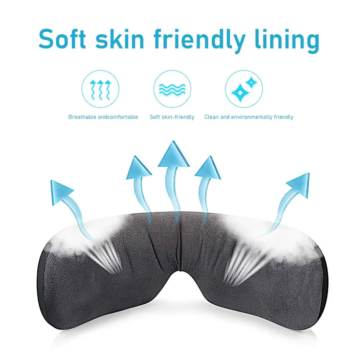 Updated Smart Eye Massager Hot Compress Bluetooth Music Heating Fatigue Relief Foldable USB Charging Eye Care