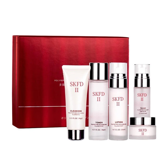 SK Skincare Five Piece Set: A beauty salon specializing in hydration, moisturizing, lotion, cosmetics, and a complete set of ski