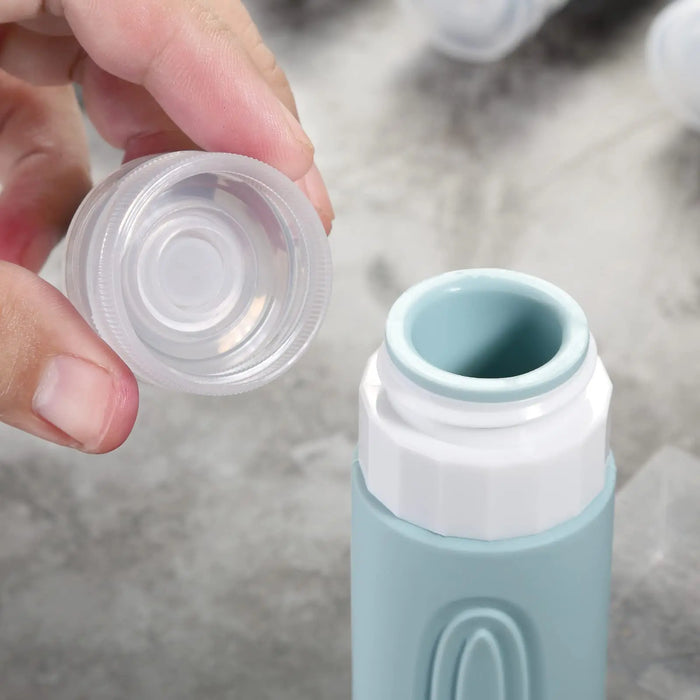 90ml/Set Silicone Travel Cosmetics Bottles Empty Squeeze Containers Leakproof Refillable Bottle For Shampoo Conditioner Lotion