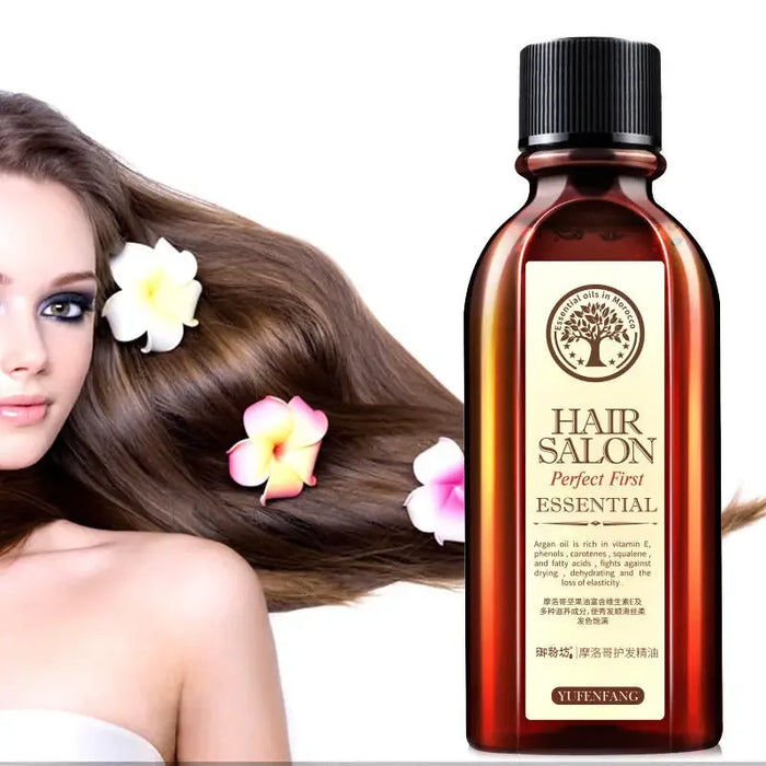 60ML Hairs Essential Oil Repair Dry Frizz Damaged Hairs Roots Smooth Silky Hair Nourishing Scalp Strengthen Hair Growth Care Oil