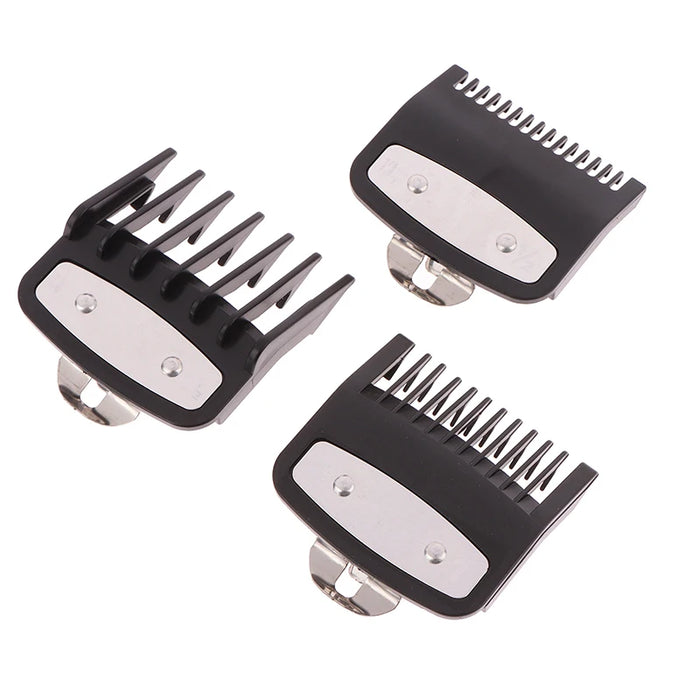 3 Pcs Hair Clipper Guards Guide Combs Trimmer Cutting Guides Styling Tools Attachment Compatible 1.5mm 3mm 4.5mm